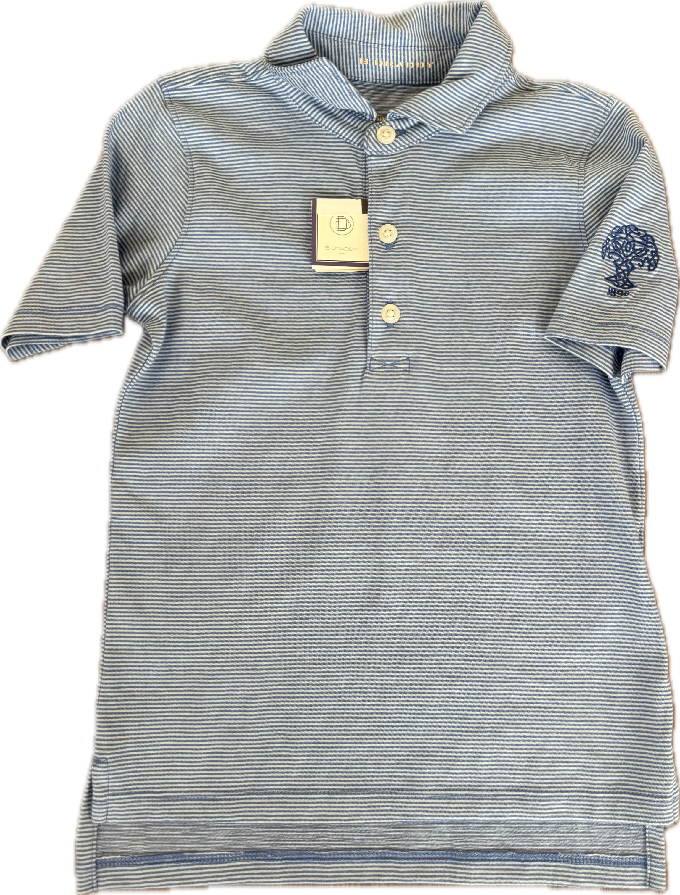 Boys BDraddy Polo - Navy Stripe
