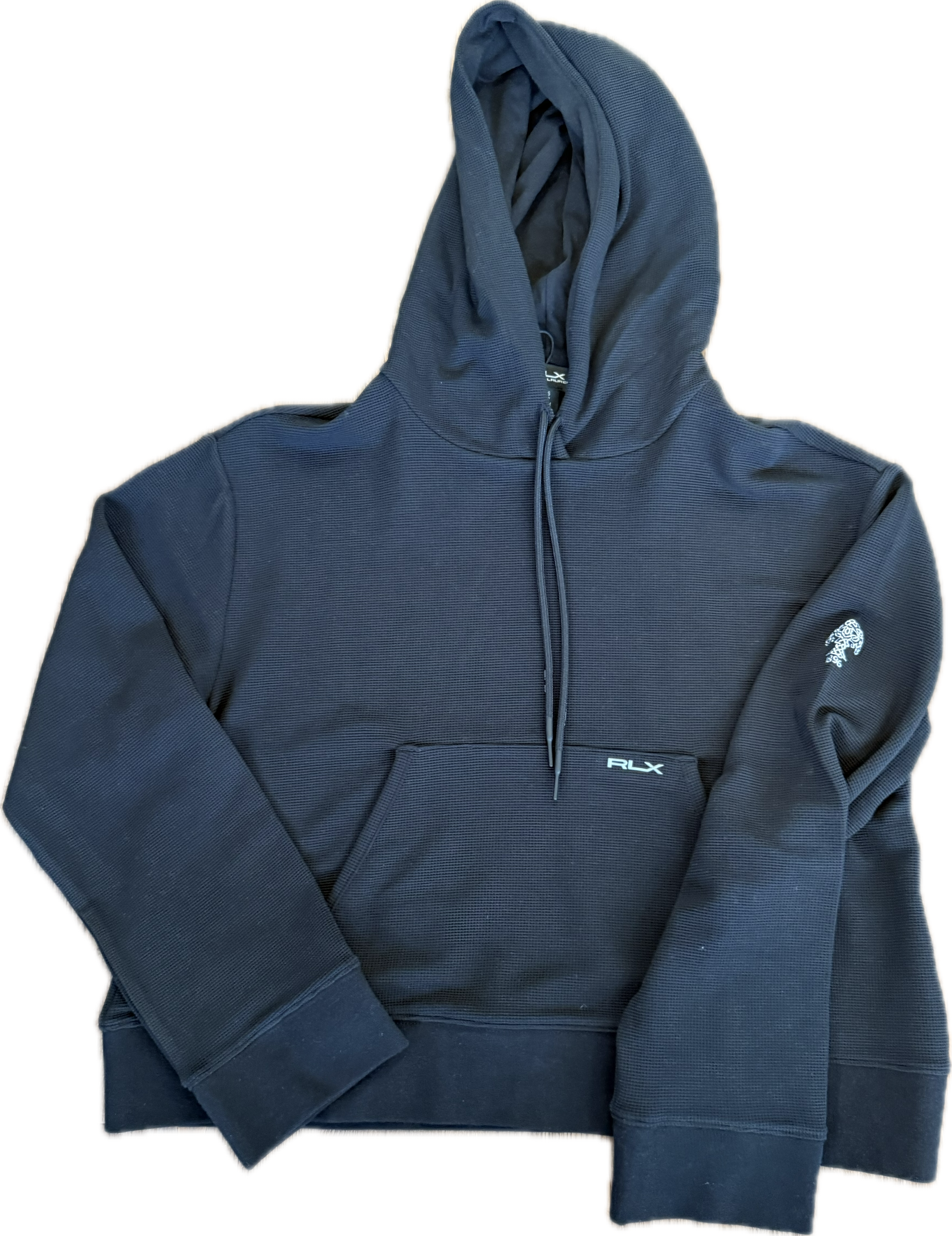 Womens RLX Waffle Hoodie - Black