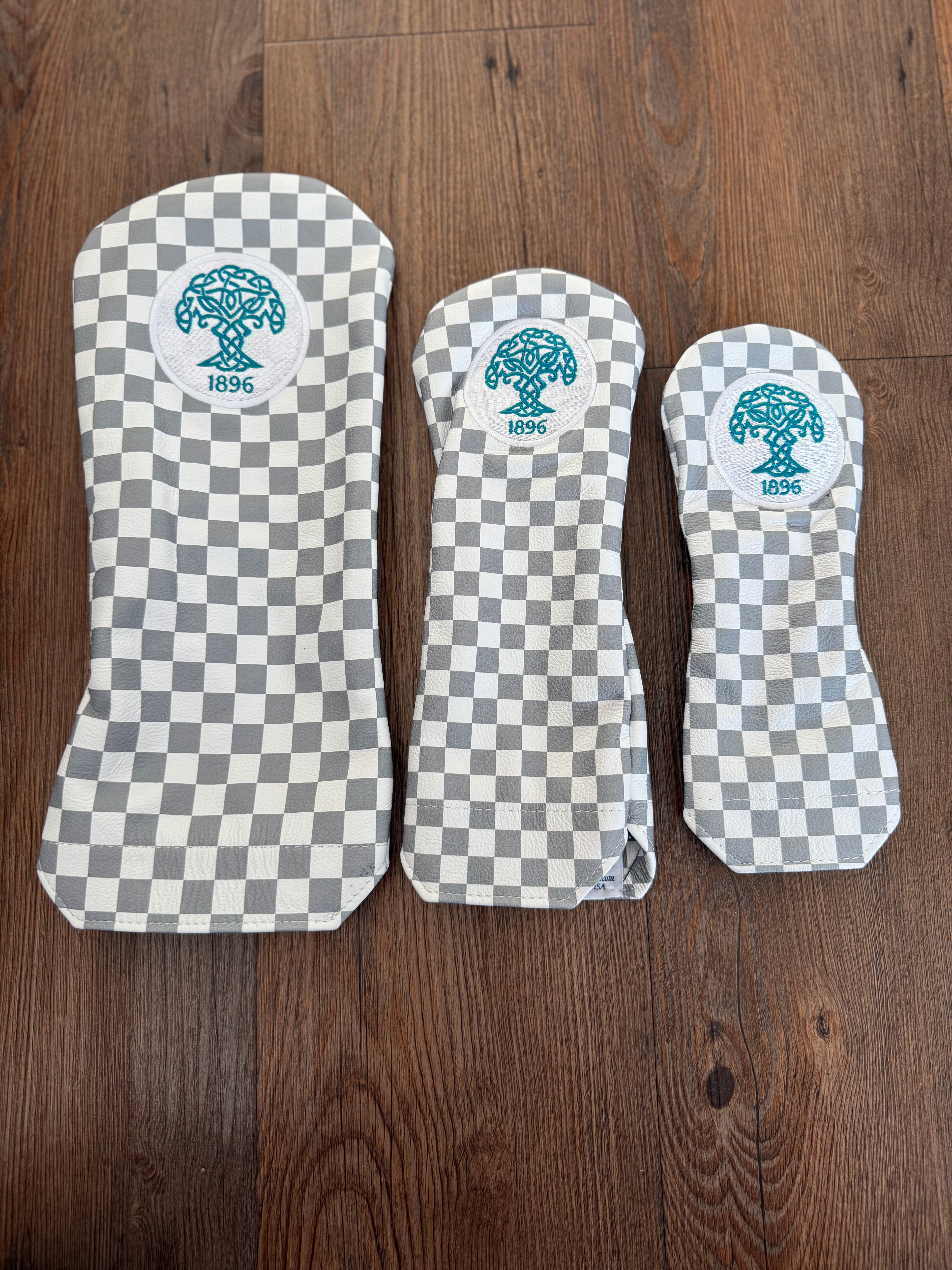 Winston Leather Headcover - Grey Checkered