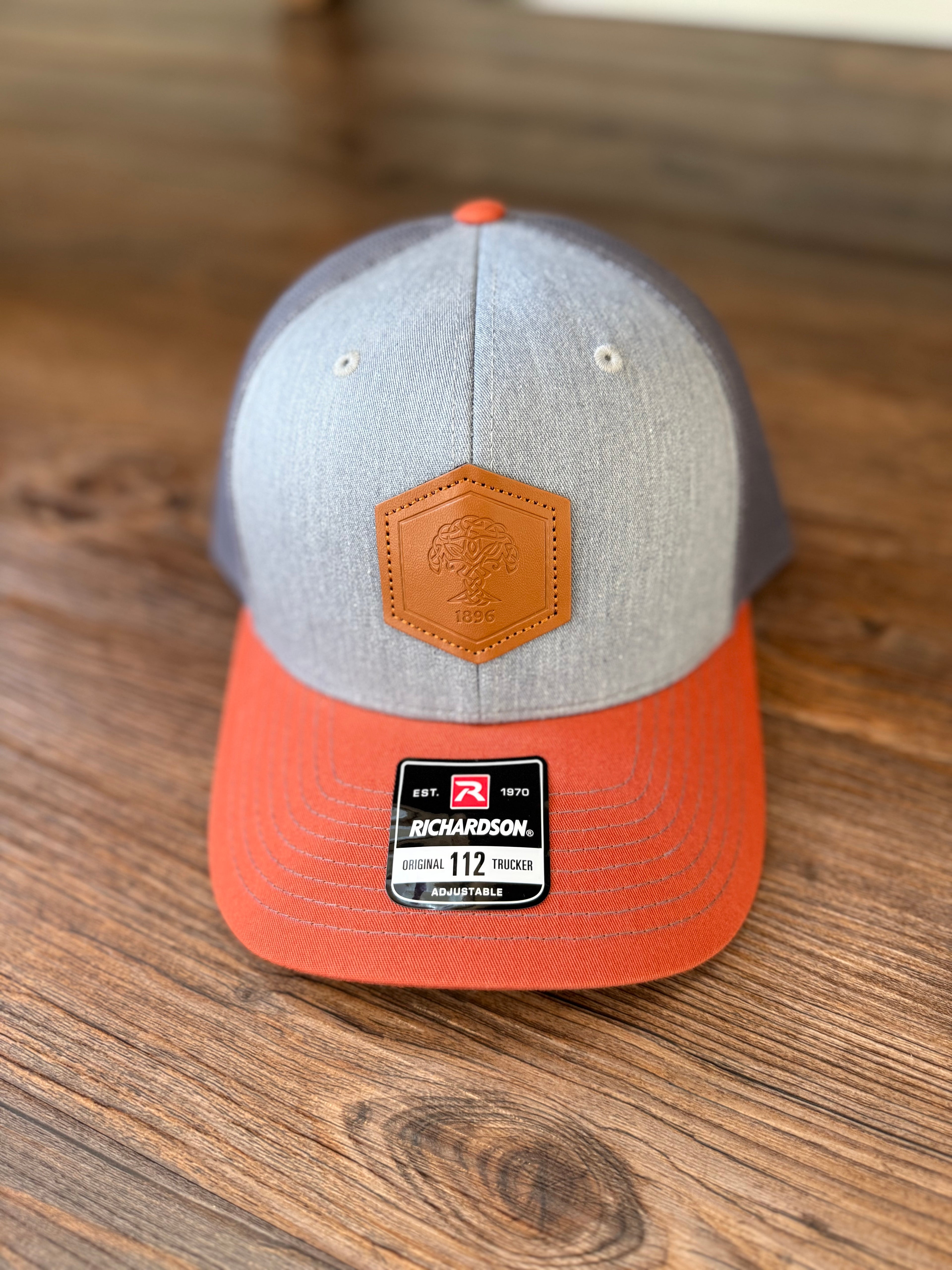 Richardson 112 Trucker Hat - Burnt Orange/Grey