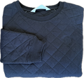Womens Quilted Sweatshirts - Black
