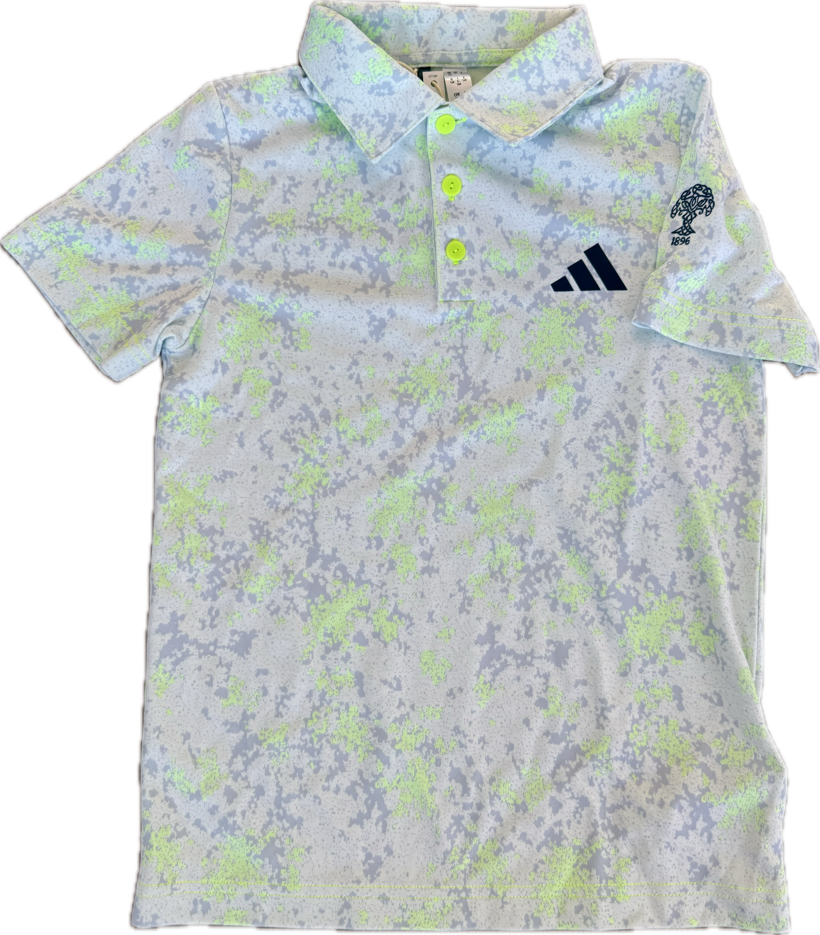 Boys Adidas Script Polo - SMALL