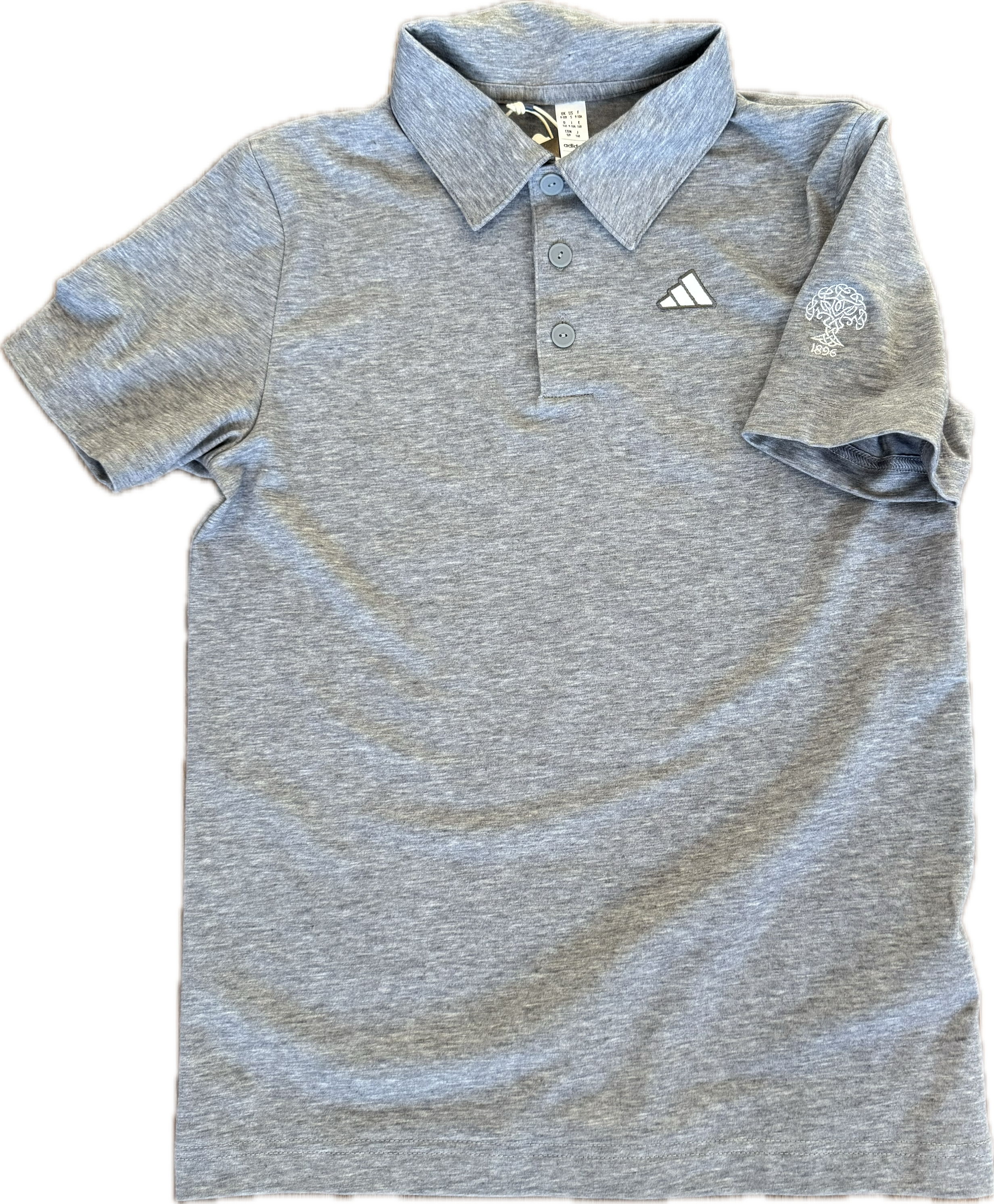 Boys Adidas Relax Polo - Gray