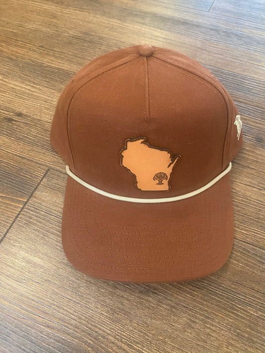 Branded Bills Canvas Rope Hat - Vintage Rust