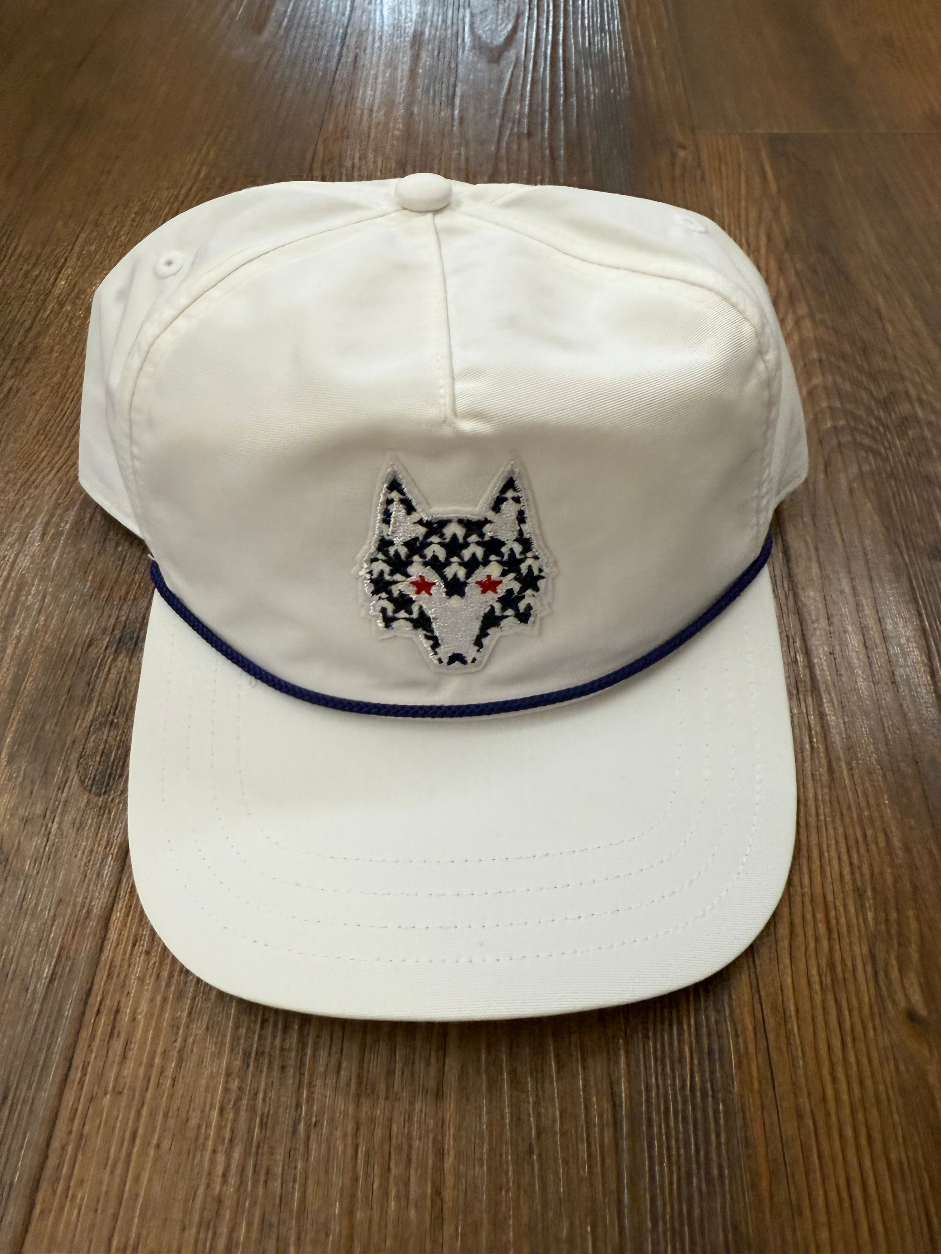 Greyson Wolf Rope Hat - White