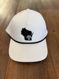 Branded Bills - State Rope Hat- White