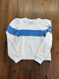 Smith and Quinn Peggy Stripe Sweatshirt - Light Blue