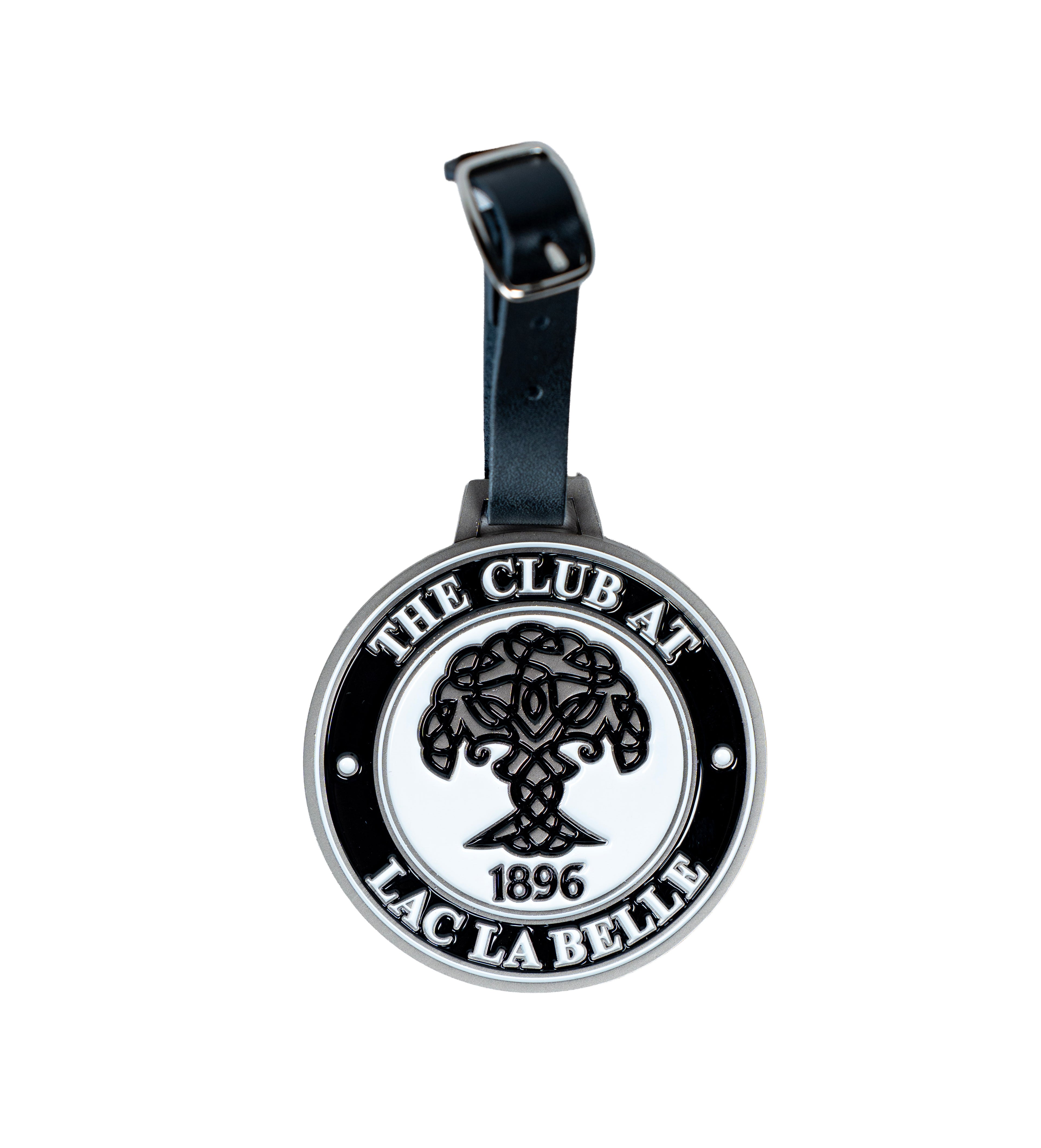 Circular Bag Tag - Black