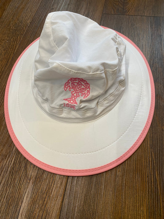 Imperial Junior Fit Bucket Hat - White w/pink