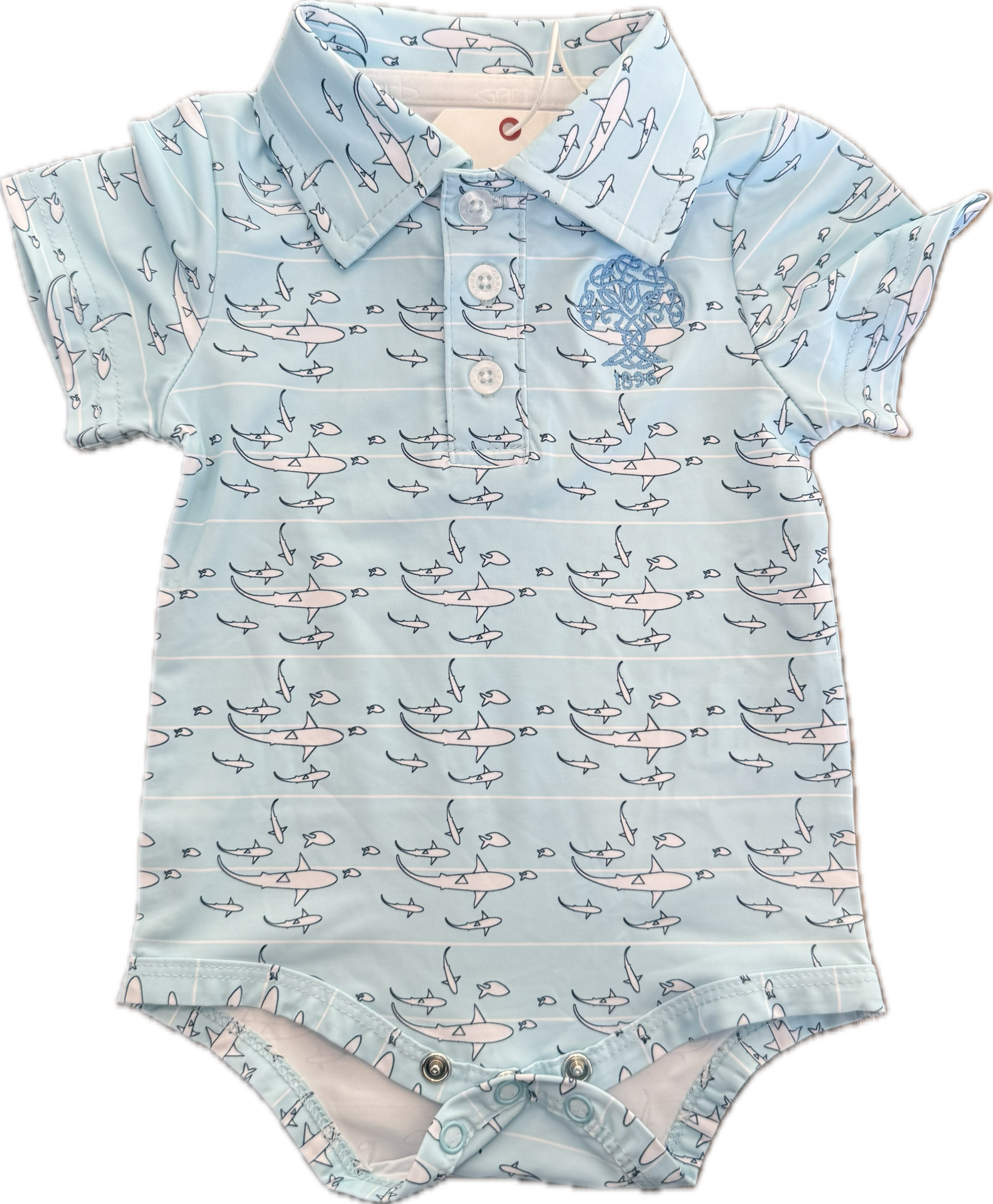 Garb Bruce Onesie Polo- (0-3M)