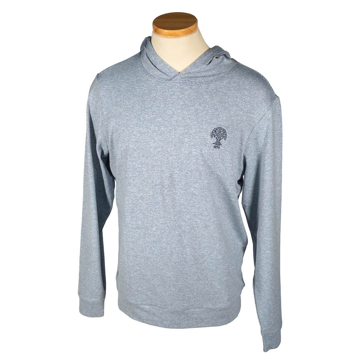 Holderness & Bourne Hamilton Hoodie - Pacific Blue & White