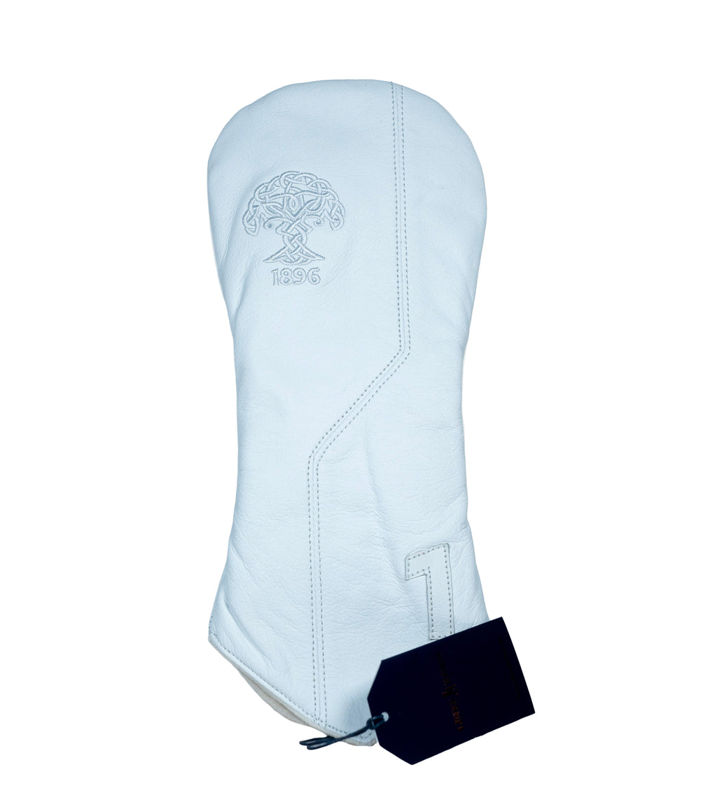 Links & Kings Leather Headcover - White