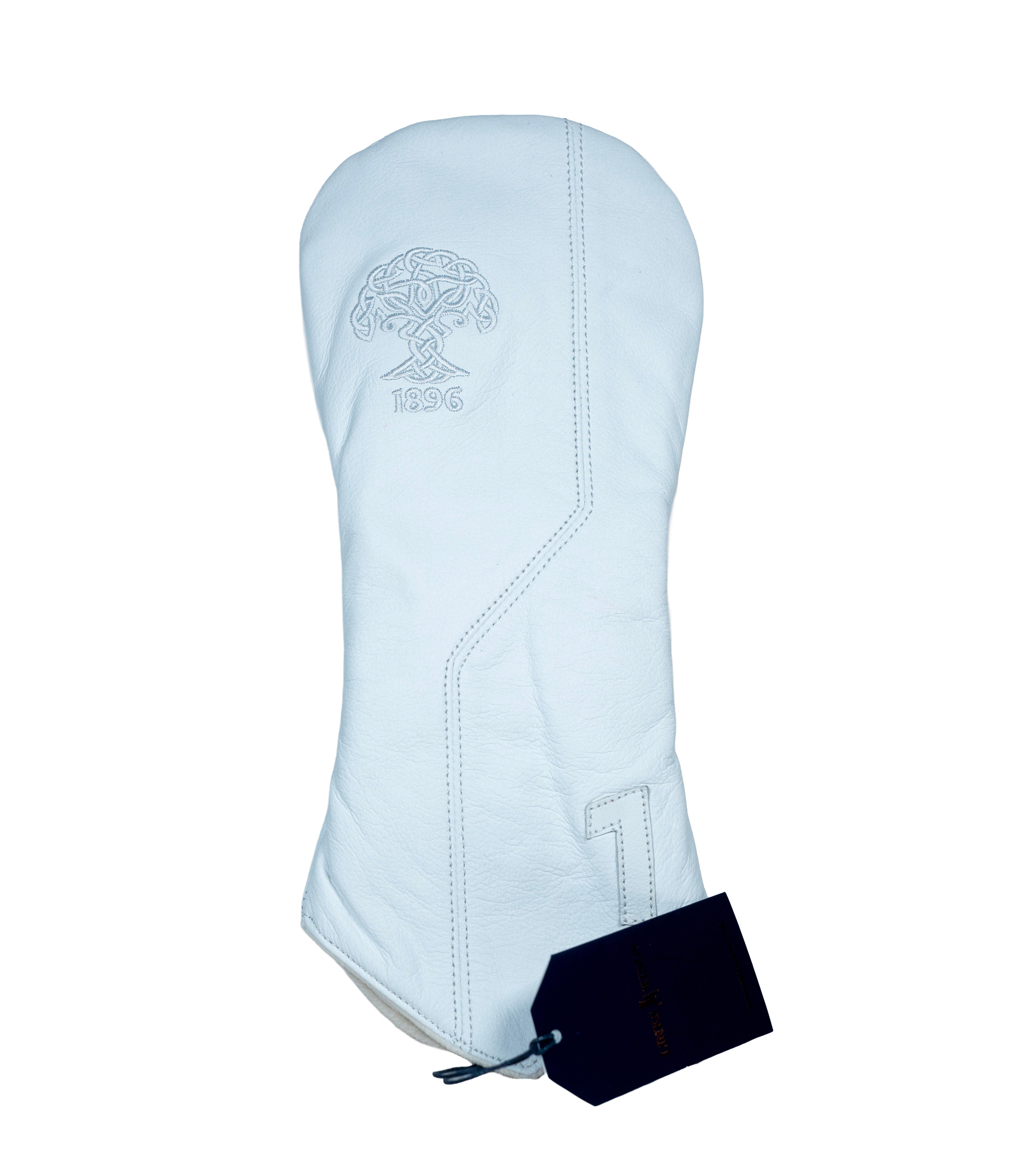 Links & Kings Leather Headcover - White