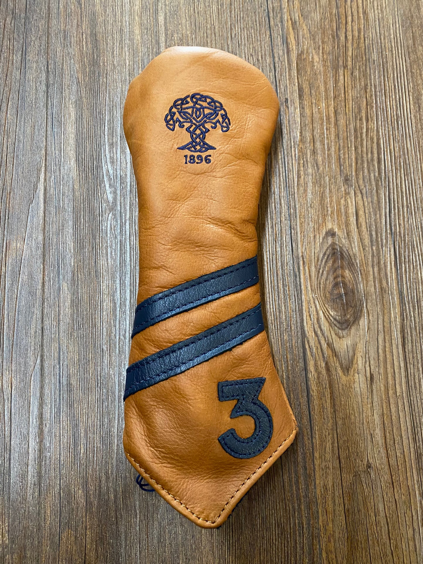 Links & Kings Leather Stipe Headcover